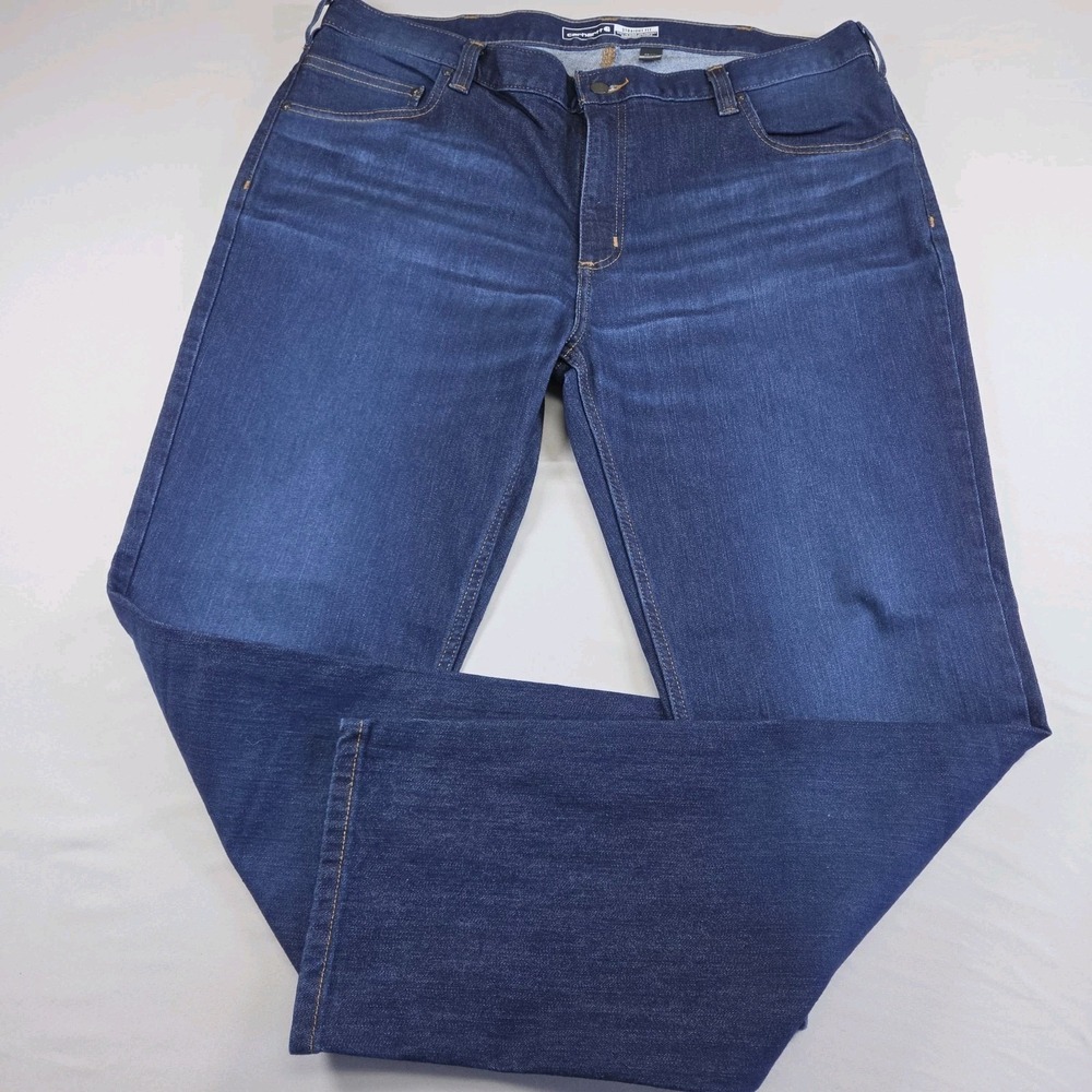 Carhartt Force Straight Fit 5 Pocket Tapered Jeans Men's Size 40x32 Blue BD4945M